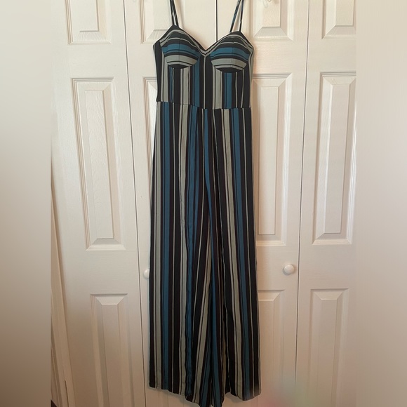 Xhilaration Striped Jumpsuit - Picture 2 of 7